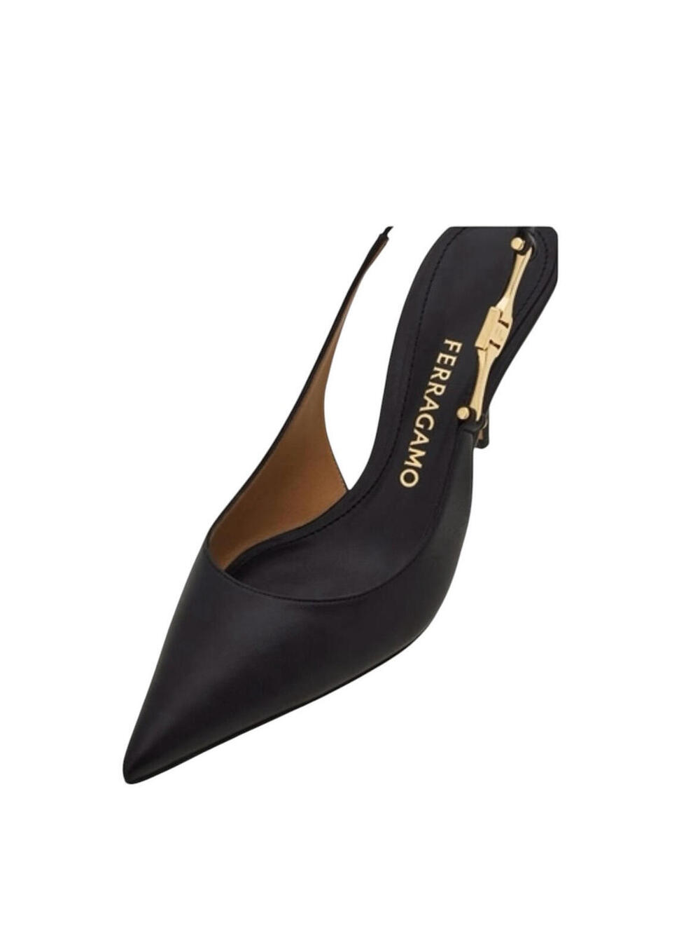 Ferragamo F-Buckle Slingback Pump(PLEASE REQUEST YOUR SIZE BEFORE PURCHASING) - Picture 3 of 4